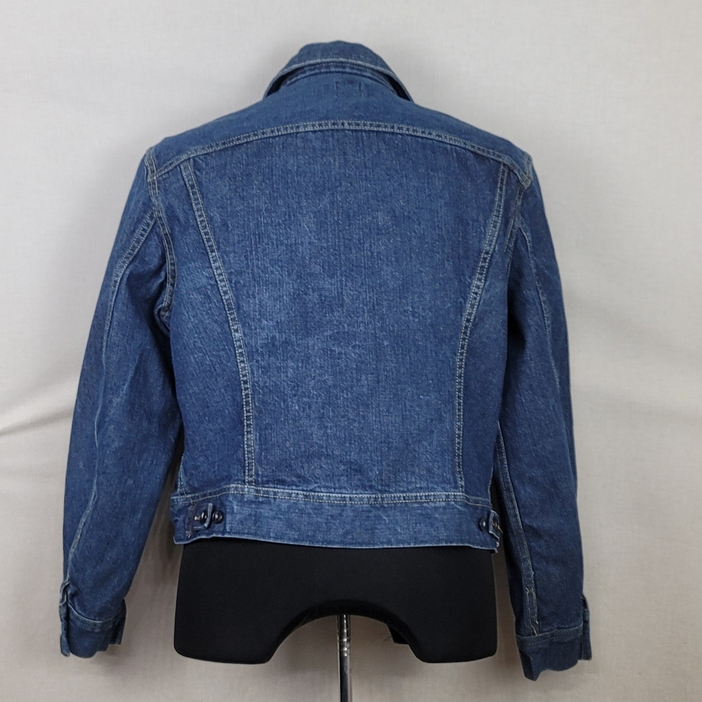 Vtg Lee Sanforized Denim Trucker Jacket Sz M - image 2